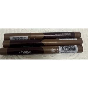 L'OREAL MATTE LIP CRAYON 516 CHOCOLATE DELIGHT *Lot Of 3 NEW*